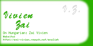 vivien zai business card